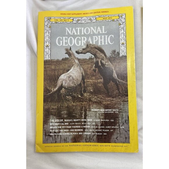 Vintage Nat Geo Jan–Jun 1973 Slipcover Set | Illustrated, Travel, Rare - Picture 8 of 16
